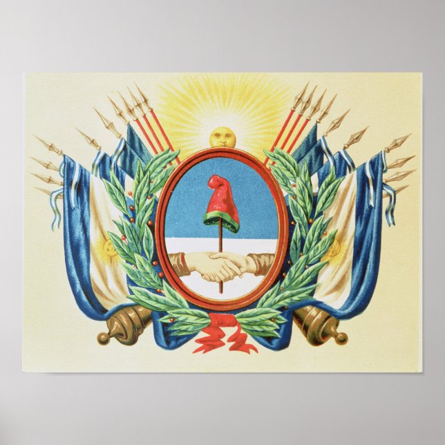 Póster Escudo da Confederação da Argentina (Frente)
