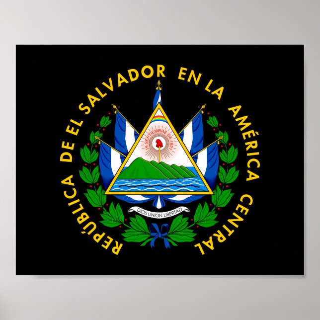 Poster Escudo de El Salvador (Frente)