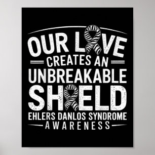 Poster Escudo Isolável Eds Ehlers Danlos Síndrome de Awar