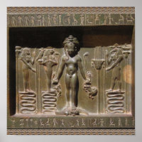 Escultura de estátuas egípcia no Museu de Nova Ior