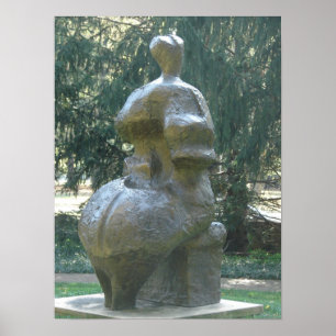 Póster Escultura de Kansas City no Parque A Mulher Assent