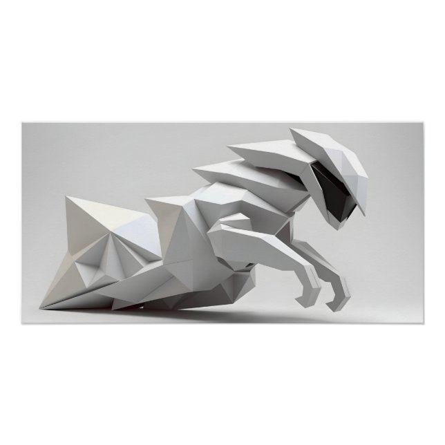 Póster Escultura de Movimento Futurística (Frente)
