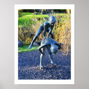 Póster Escultura do jogo das crianças