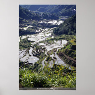Poster Escultura dos terraços, Filipinas