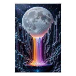 Póster Escultura em Cascata Celestial