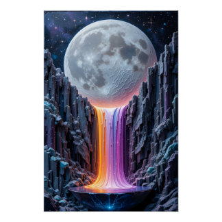 Póster Escultura em Cascata Celestial