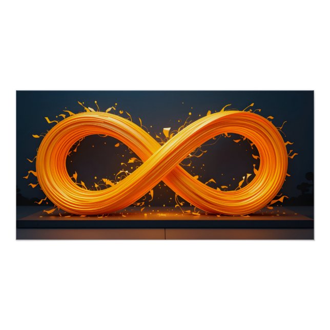 Póster Escultura Luminosa Infinita (Frente)