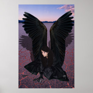 Poster escuro do anjo
