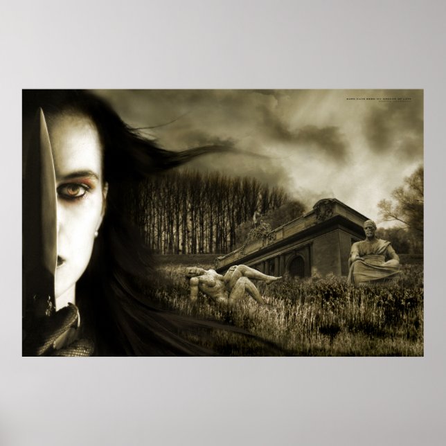 Póster Escuro foram os meus sonhos ultimamente (Frente)