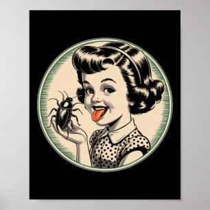 Poster Escuro Humor Vintage Retrosofisticado - Inseto Lic