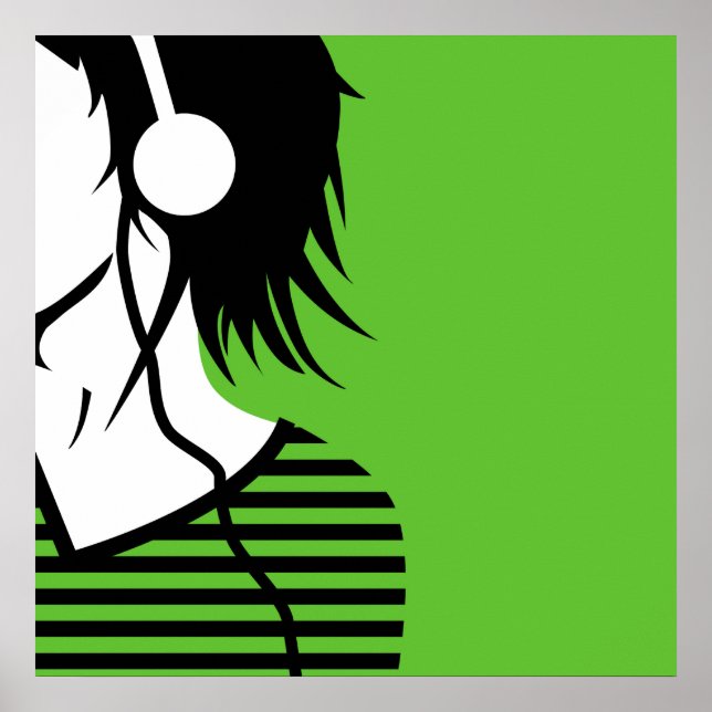 Póster escutar 2 música _6 (Frente)