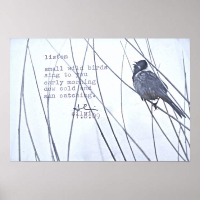 Poster "escute" (Frente)