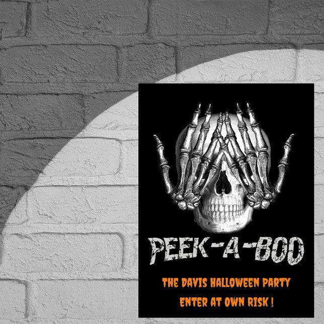 Poster Escute Um Boo Maltratado Halloween (Criador carregado)