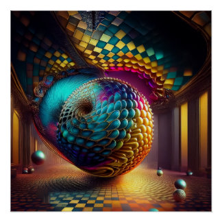 Póster Esfera de Fantasia no Salão de Xadrez