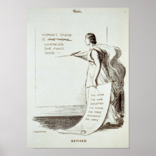 Póster Esfera feminina revista