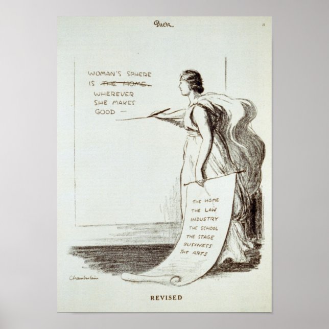 Póster Esfera feminina revista (Frente)