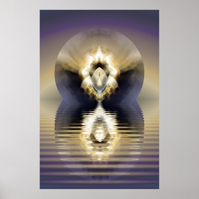 Póster esfera ouro (Frente)