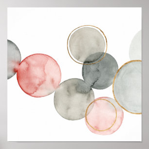 Poster Esferas douradas