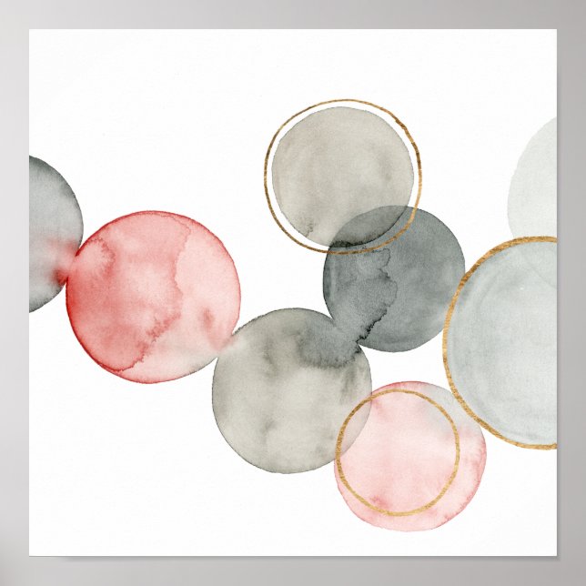 Poster Esferas douradas (Frente)