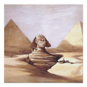 Póster Esfinge Excelente, Pirâmides de Giza