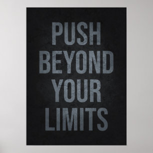 Poster Esforce-se para além dos limites - Inspiração