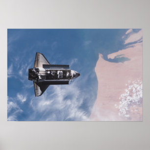 Poster Esforço 23 do vaivém espacial