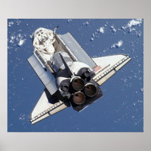 Póster Esforço do vaivém espacial