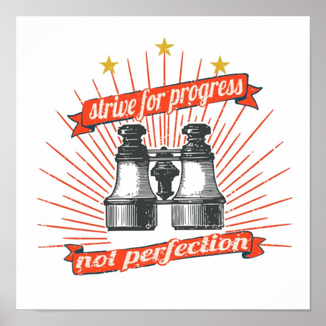 Poster Esforço para o progresso (Frente)