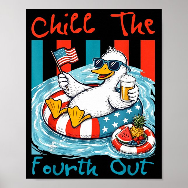 Poster Esfrie o quarto pato patriótico independência (Frente)