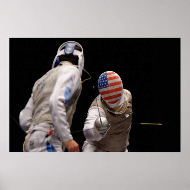 Poster Esgrima dos Estados Unidos (Frente)