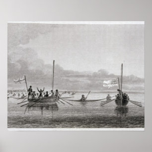 Poster Eskimaux que vem para os barcos em vagabundos de