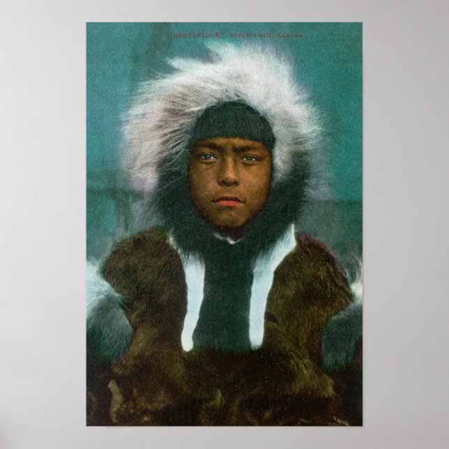 Poster Eskimo Boy chamado "Menadelook" (Frente)
