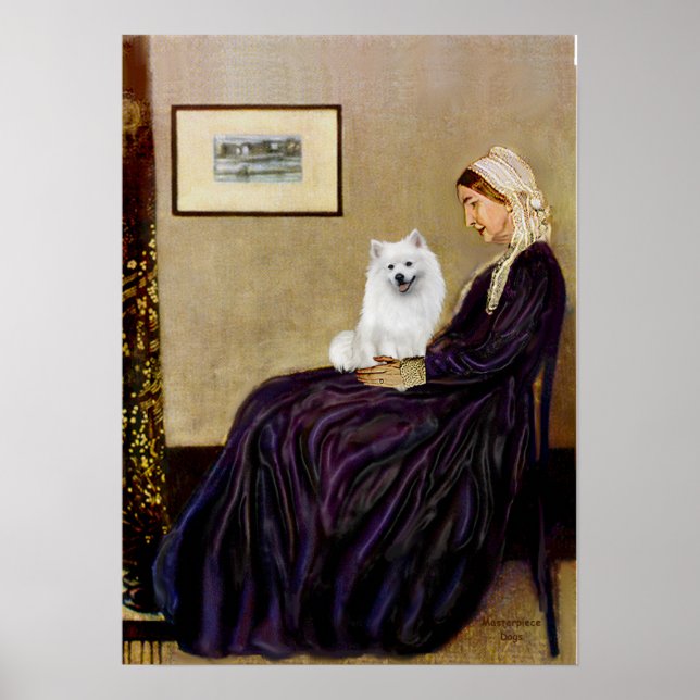 Póster Eskimo Spitz 1 - Mãe de Whistler (Frente)