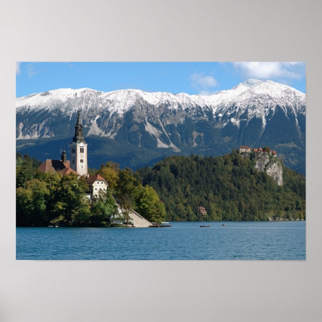 Poster Eslovênia, Bled, Lago Bled, Ilha Bled, Bled 2 (Frente)