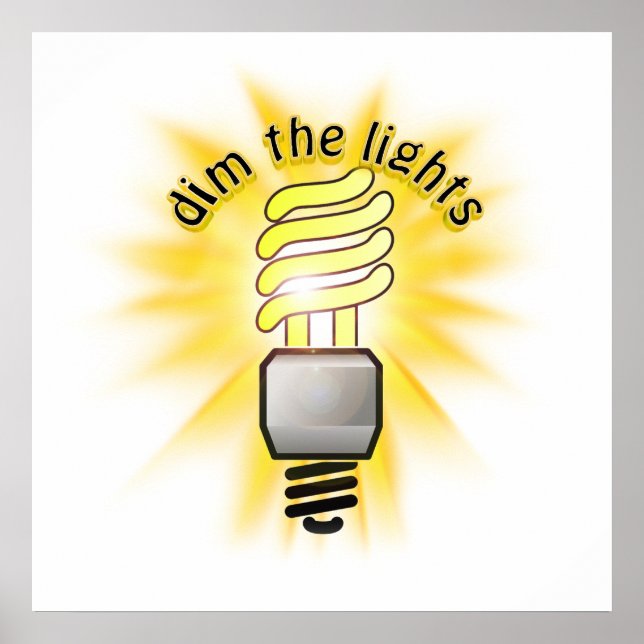Póster Esmaecer A Luz De Poupança De Energia (Frente)