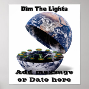 Póster Esmaecer As Luzes Da Hora Da Terra (Terra Aberta)