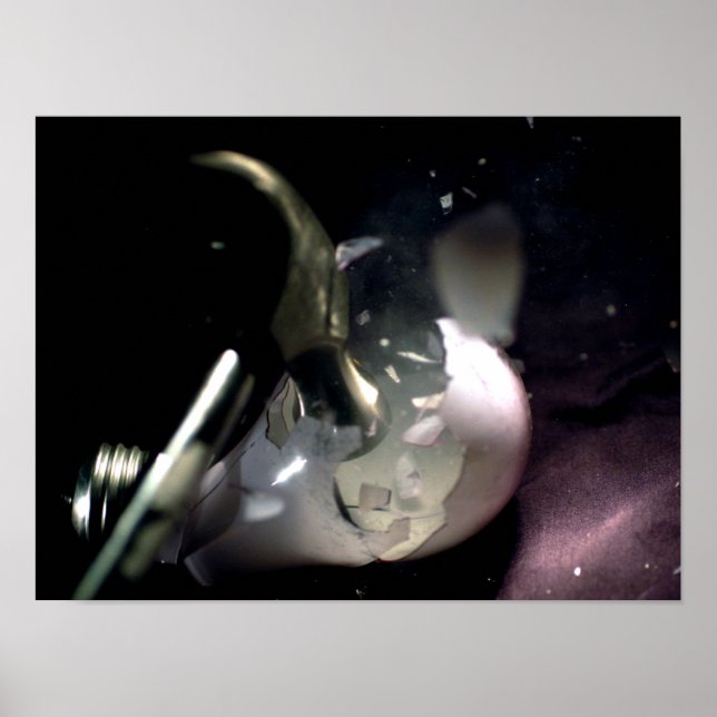 Poster Esmagamento de uma lâmpada (Frente)