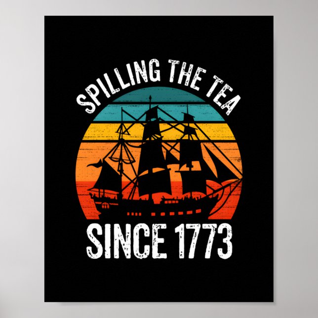 Poster Esmagamento Do Chá Desde 1773 (Frente)