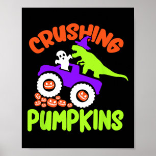 Poster Esmagando Pumpkins Ppreguiçoso Halloween Costume C