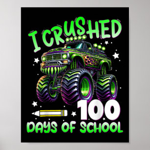 Poster Esmagei 100 Dias De Caminhão Escolar 100º Dia De S