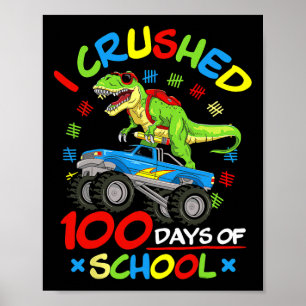 Poster Esmagei 100 Dias De Caminhão Monstro De Meninos Es