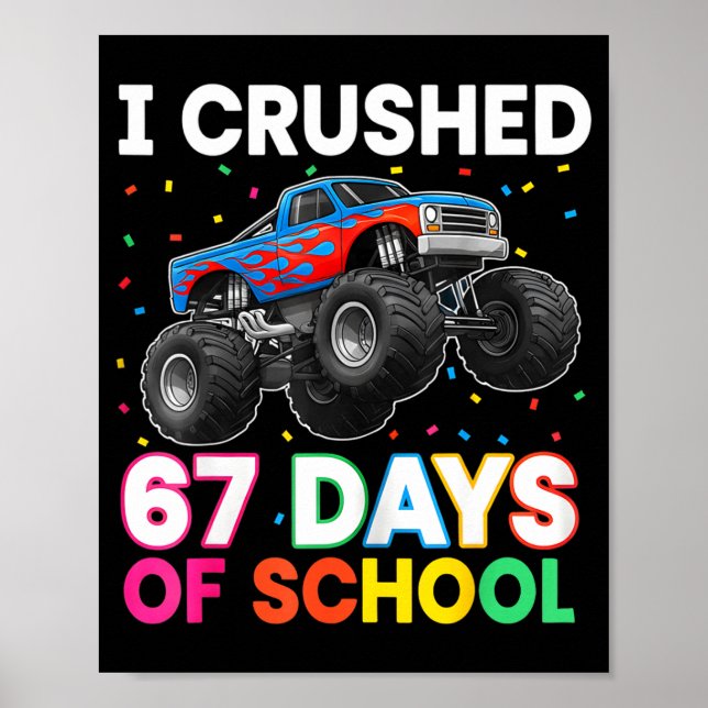 Poster Esmaguei 67 Dias De Escola Professor Monstro Aluno (Frente)