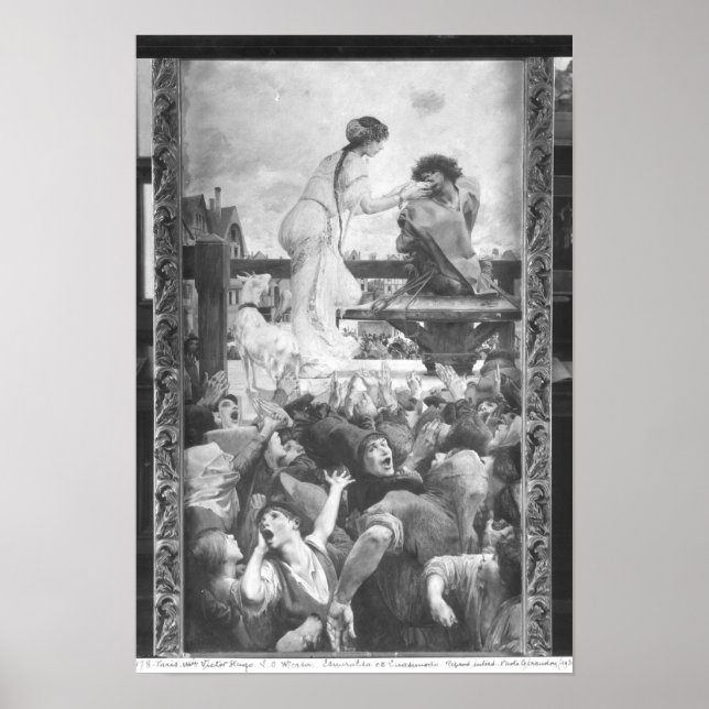 Póster Esmeralda e Quasimodo, 1905 (Frente)