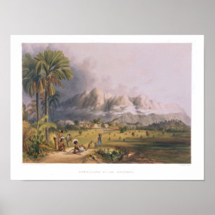 Póster Esmeralda, no Orinoco, sítio de uma Missi espanhol