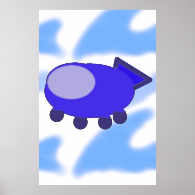 Poster Espaçamento Azul (Frente)