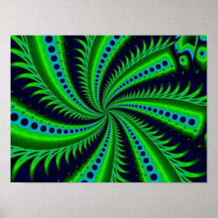 Poster Espachante Bela Arte Fractal