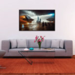 Poster Espachante na Cidade Futurística<br><div class="desc">A nave espacial no Poster da Cidade Futurística é personalizável,  você pode personalizar o poster adicionando texto e imagens. Você pode até adicionar seu próprio logo! Não importa onde você coloque em sua casa ou escritório,  ele sempre parecerá excelente. Projetado por Norman Reutter.</div>