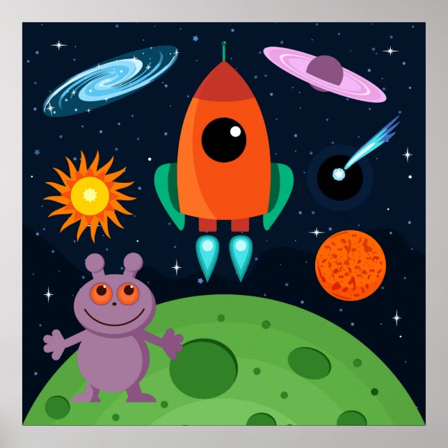 Póster Espaço (Frente)