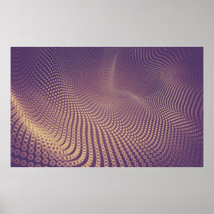 Poster espaço abstrato poligonal de baixo fundo polimoso