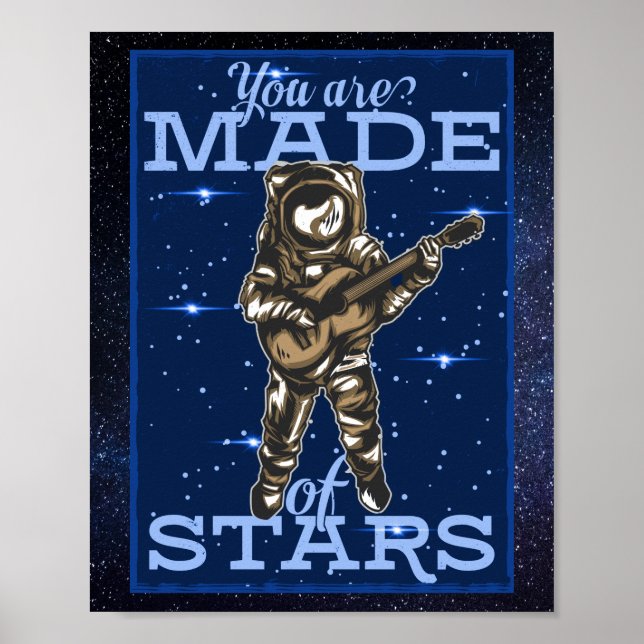 Poster Espaço Adorável Que Você É Feito De Estrelas (Frente)